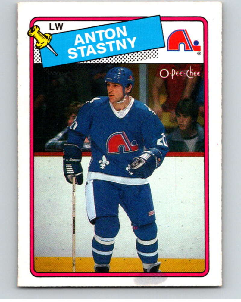 1988-89 O-Pee-Chee #98 Anton Stastny  Quebec Nordiques  V53481 Image 1