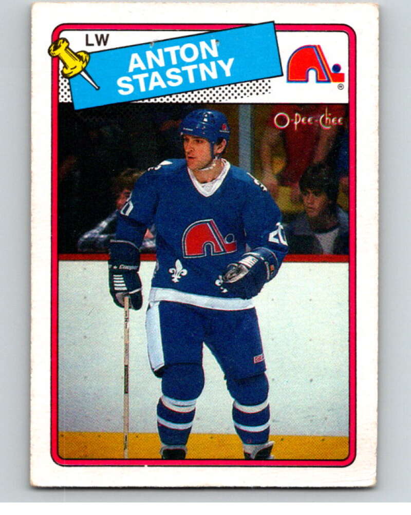 1988-89 O-Pee-Chee #98 Anton Stastny  Quebec Nordiques  V53482 Image 1
