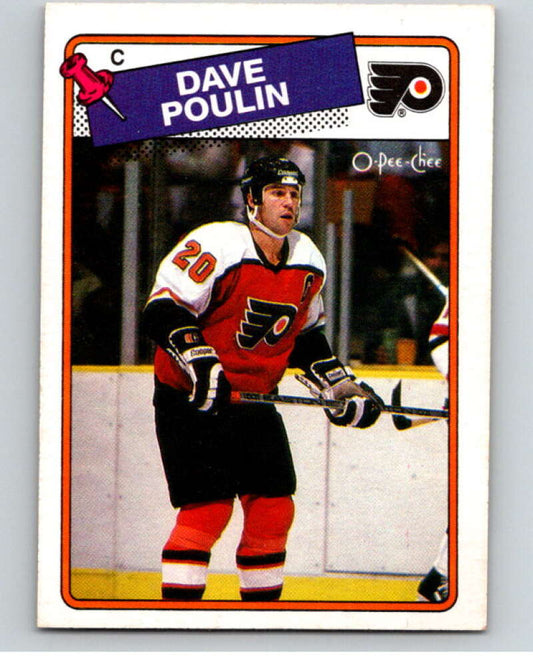 1988-89 O-Pee-Chee #100 Dave Poulin  Philadelphia Flyers  V53484 Image 1
