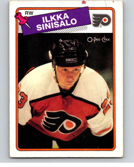 1988-89 O-Pee-Chee #111 Ilkka Sinisalo  Philadelphia Flyers  V53505 Image 1