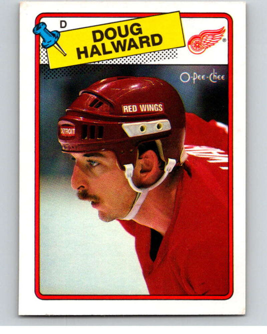 1988-89 O-Pee-Chee #113 Doug Halward  Detroit Red Wings  V53509 Image 1