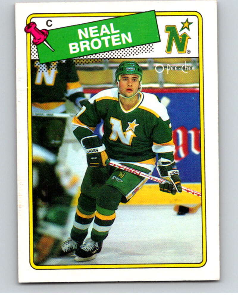 1988-89 O-Pee-Chee #144 Neal Broten  Minnesota North Stars  V53557 Image 1