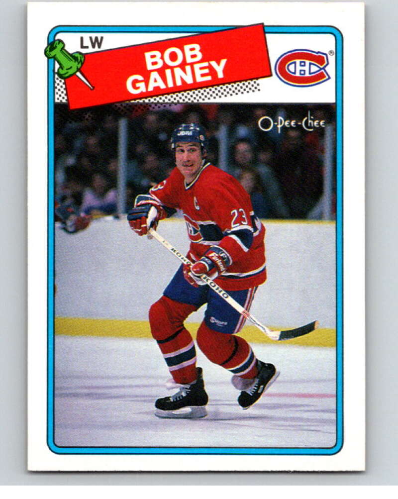 1988-89 O-Pee-Chee #216 Bob Gainey  Montreal Canadiens  V53682 Image 1
