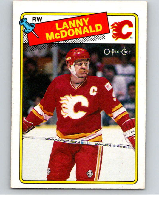 1988-89 O-Pee-Chee #234 Lanny McDonald  Calgary Flames  V53725 Image 1