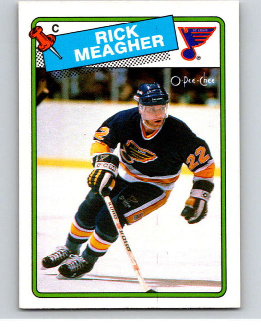 1988-89 O-Pee-Chee #235 Rick Meagher  St. Louis Blues  V53726 Image 1
