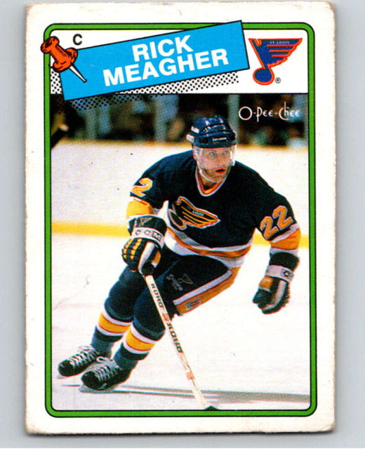 1988-89 O-Pee-Chee #235 Rick Meagher  St. Louis Blues  V53727 Image 1