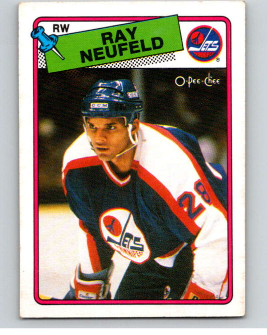 1988-89 O-Pee-Chee #239 Ray Neufeld  Winnipeg Jets  V53735 Image 1