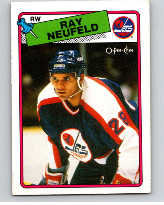1988-89 O-Pee-Chee #239 Ray Neufeld  Winnipeg Jets  V53736 Image 1