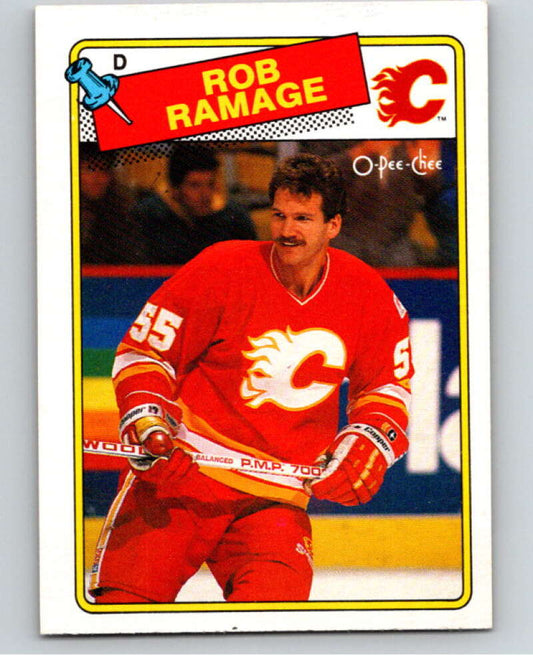 1988-89 O-Pee-Chee #244 Rob Ramage  Calgary Flames  V53751 Image 1