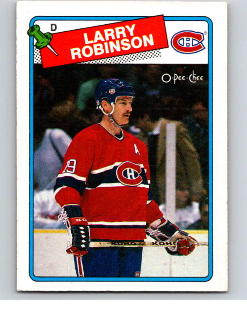 1988-89 O-Pee-Chee #246 Larry Robinson Montreal Canadiens V53756 ...