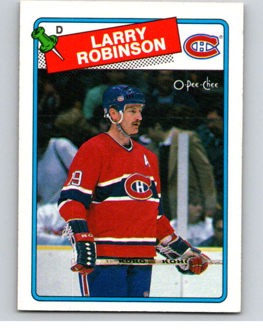1988-89 O-Pee-Chee #246 Larry Robinson  Montreal Canadiens  V53758 Image 1