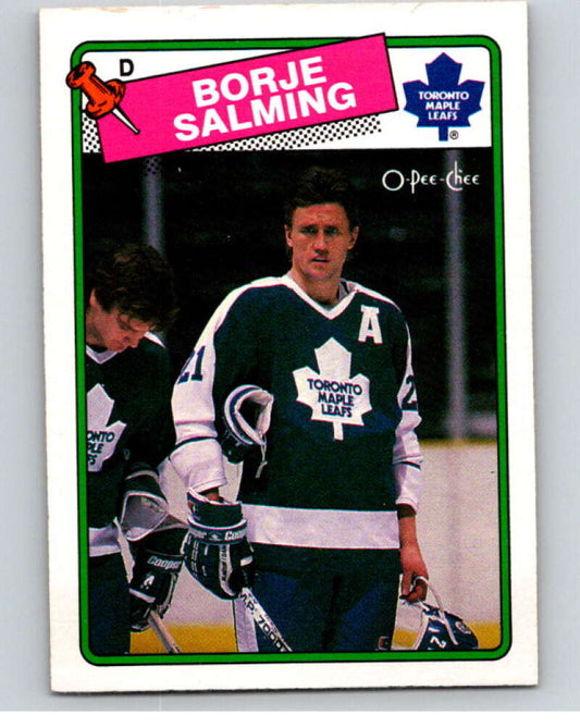 1988-89 O-Pee-Chee #247 Borje Salming  Toronto Maple Leafs  V53763 Image 1