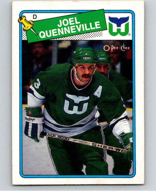 1988-89 O-Pee-Chee #3 Joel Quenneville  Hartford Whalers  V53805 Image 1
