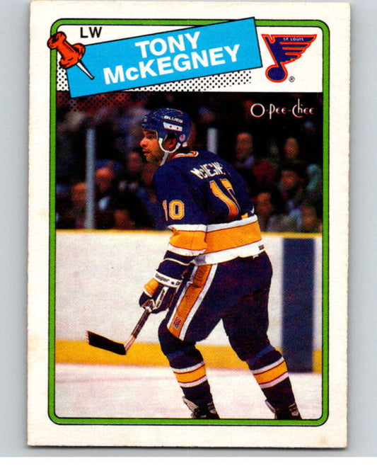 1988-89 O-Pee-Chee #4 Tony McKegney  St. Louis Blues  V53806 Image 1