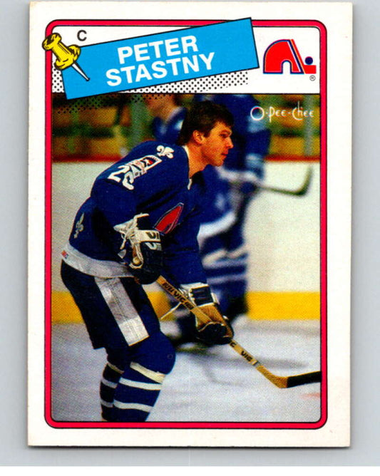 1988-89 O-Pee-Chee #22 Peter Stastny  Quebec Nordiques  V53814 Image 1