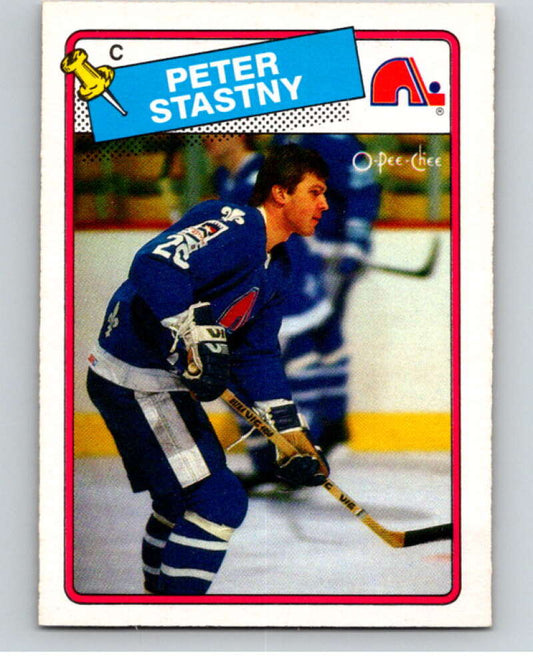 1988-89 O-Pee-Chee #22 Peter Stastny  Quebec Nordiques  V53816 Image 1