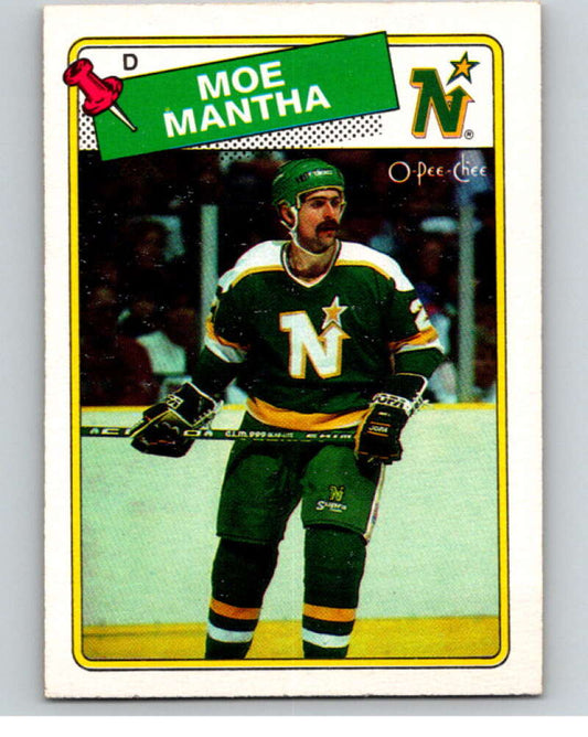 1988-89 O-Pee-Chee #30 Moe Mantha  Minnesota North Stars  V53818 Image 1