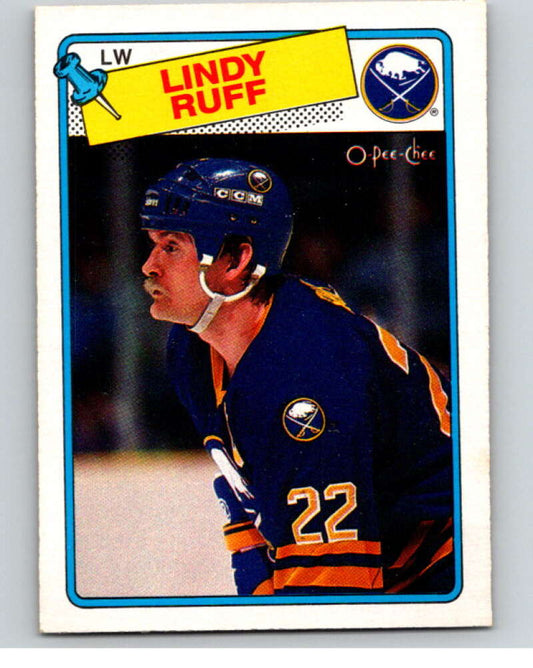 1988-89 O-Pee-Chee #40 Lindy Ruff  Buffalo Sabres  V53824 Image 1