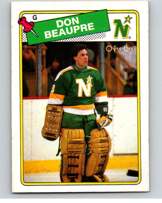 1988-89 O-Pee-Chee #42 Don Beaupre  Minnesota North Stars  V53826 Image 1