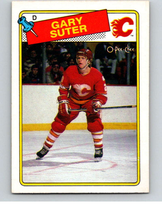 1988-89 O-Pee-Chee #43 Gary Suter  Calgary Flames  V53828 Image 1