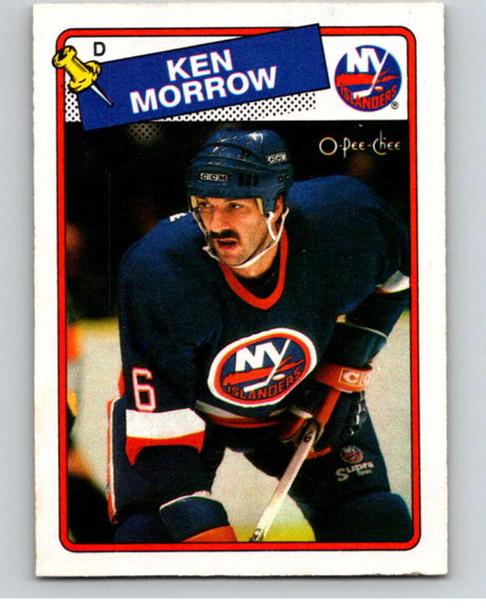 1988-89 O-Pee-Chee #53 Ken Morrow  New York Islanders  V53835 Image 1