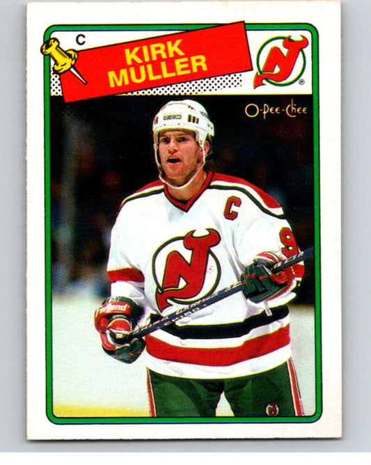 1988-89 O-Pee-Chee #84 Kirk Muller  New Jersey Devils  V53854 Image 1