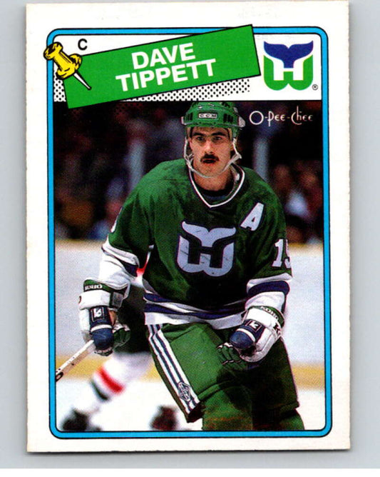 1988-89 O-Pee-Chee #85 Dave Tippett  Hartford Whalers  V53856 Image 1