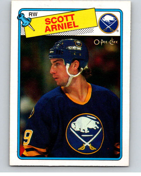 1988-89 O-Pee-Chee #90 Scott Arniel  Buffalo Sabres  V53862 Image 1