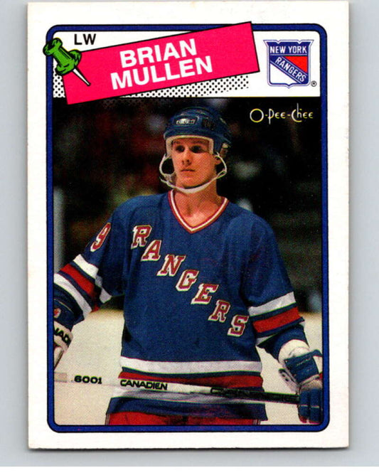 1988-89 O-Pee-Chee #91 Brian Mullen  New York Rangers  V53863 Image 1