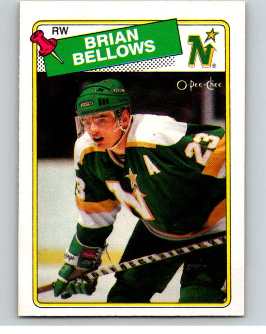 1988-89 O-Pee-Chee #95 Brian Bellows  Minnesota North Stars  V53865 Image 1