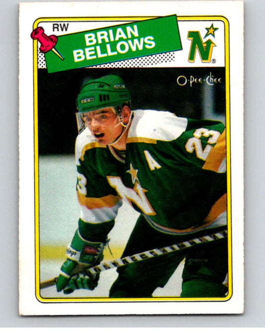 1988-89 O-Pee-Chee #95 Brian Bellows  Minnesota North Stars  V53866 Image 1