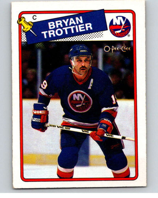 1988-89 O-Pee-Chee #97 Bryan Trottier  New York Islanders  V53868 Image 1