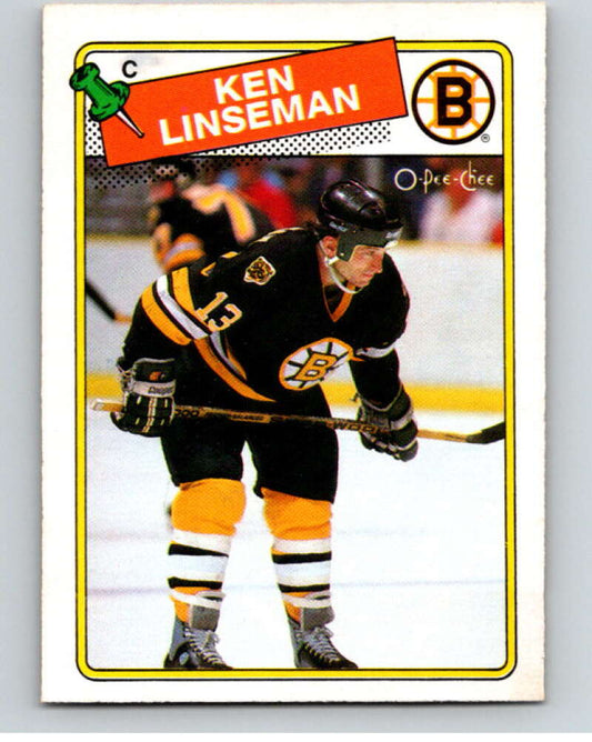 1988-89 O-Pee-Chee #118 Ken Linseman  Boston Bruins  V53883 Image 1