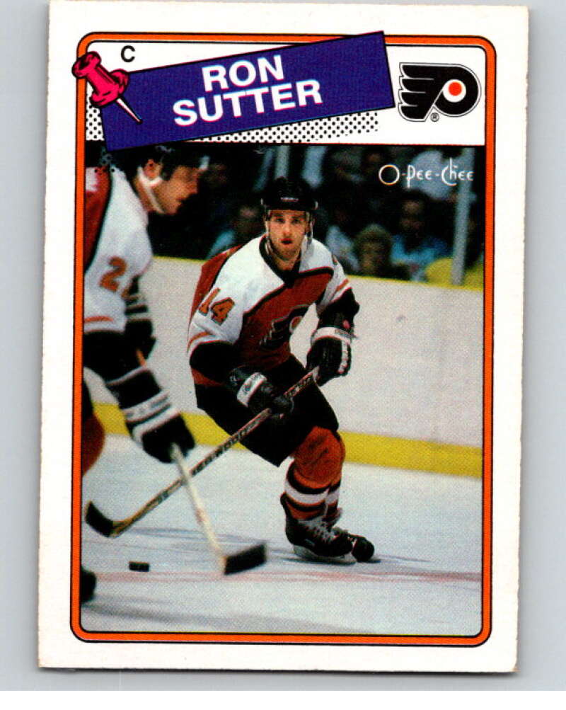 1988-89 O-Pee-Chee #126 Ron Sutter  Philadelphia Flyers  V53884 Image 1