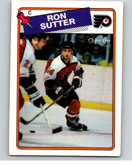 1988-89 O-Pee-Chee #126 Ron Sutter  Philadelphia Flyers  V53884 Image 1