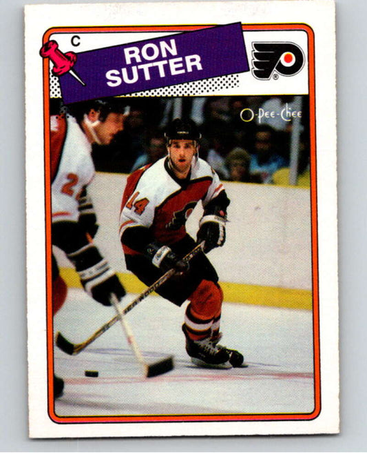 1988-89 O-Pee-Chee #126 Ron Sutter  Philadelphia Flyers  V53885 Image 1