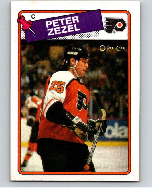 1988-89 O-Pee-Chee #146 Peter Zezel  Philadelphia Flyers  V53896 Image 1