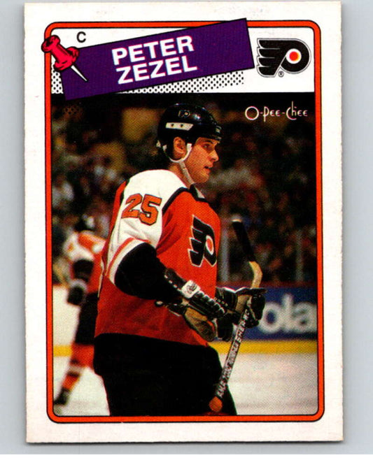 1988-89 O-Pee-Chee #146 Peter Zezel  Philadelphia Flyers  V53897 Image 1