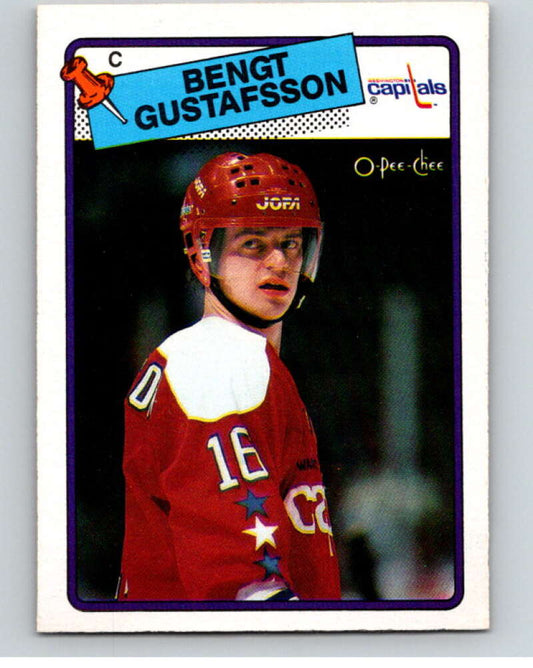 1988-89 O-Pee-Chee #151 Bengt Gustafsson  Washington Capitals  V53900 Image 1