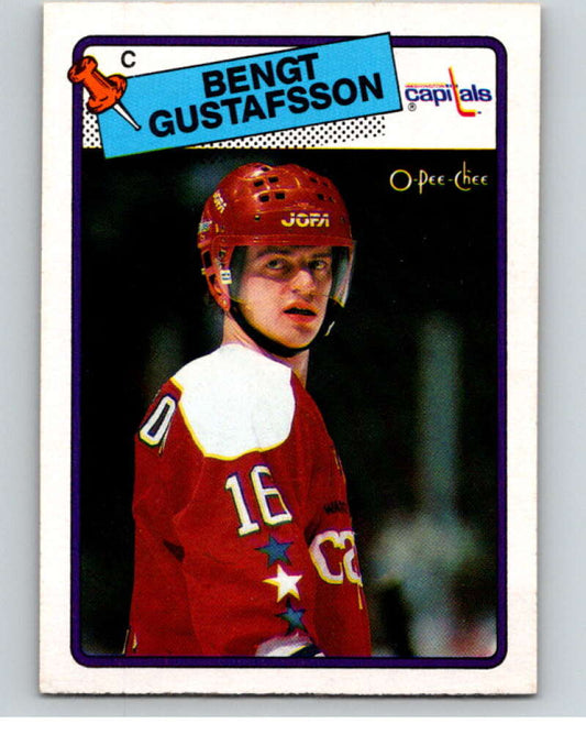 1988-89 O-Pee-Chee #151 Bengt Gustafsson  Washington Capitals  V53901 Image 1