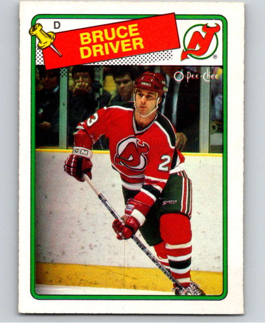 1988-89 O-Pee-Chee #157 Bruce Driver  New Jersey Devils  V53905 Image 1