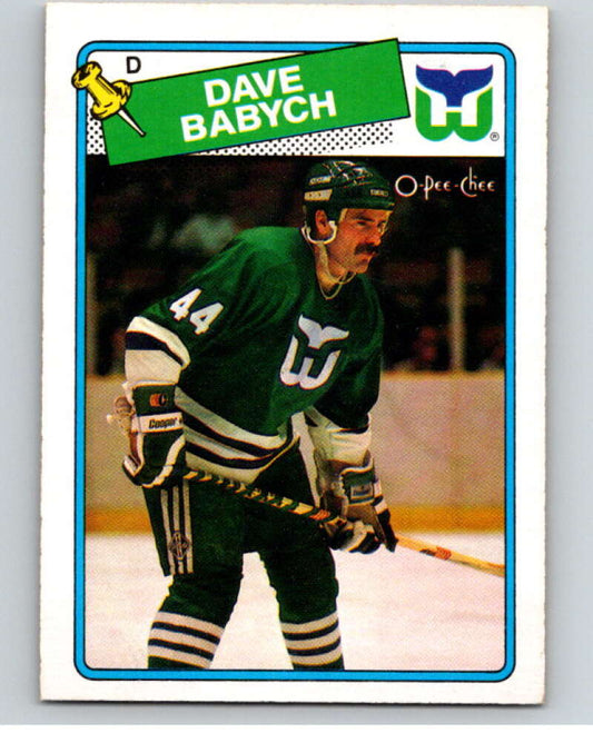 1988-89 O-Pee-Chee #164 Dave Babych  Hartford Whalers  V53910 Image 1