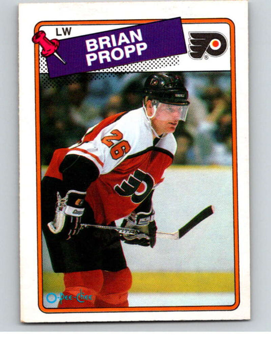 1988-89 O-Pee-Chee #168 Brian Propp  Philadelphia Flyers  V53912 Image 1