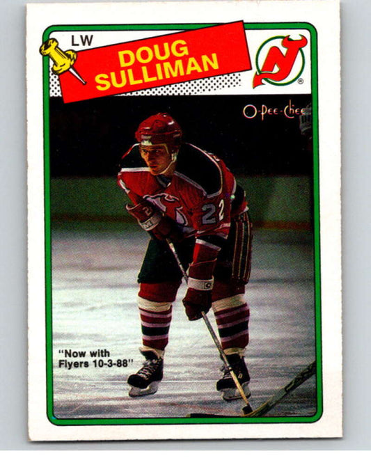 1988-89 O-Pee-Chee #172 Doug Sulliman  New Jersey Devils  V53916 Image 1