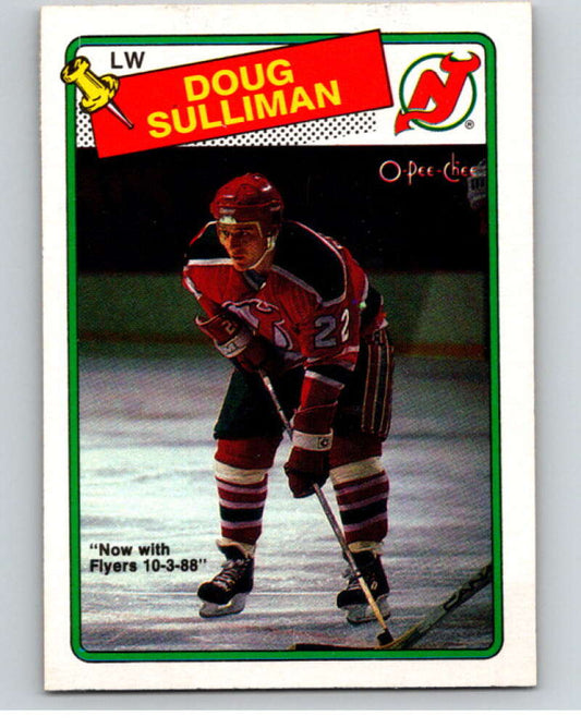 1988-89 O-Pee-Chee #172 Doug Sulliman  New Jersey Devils  V53917 Image 1
