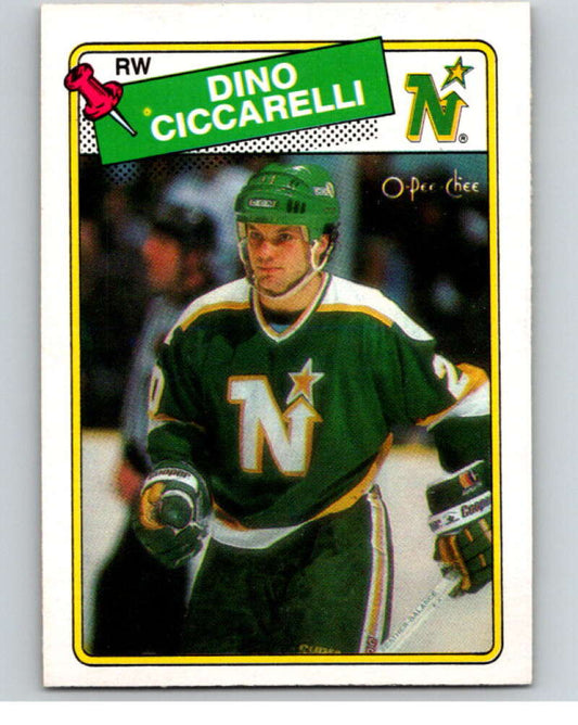 1988-89 O-Pee-Chee #175 Dino Ciccarelli  Minnesota North Stars  V53918 Image 1