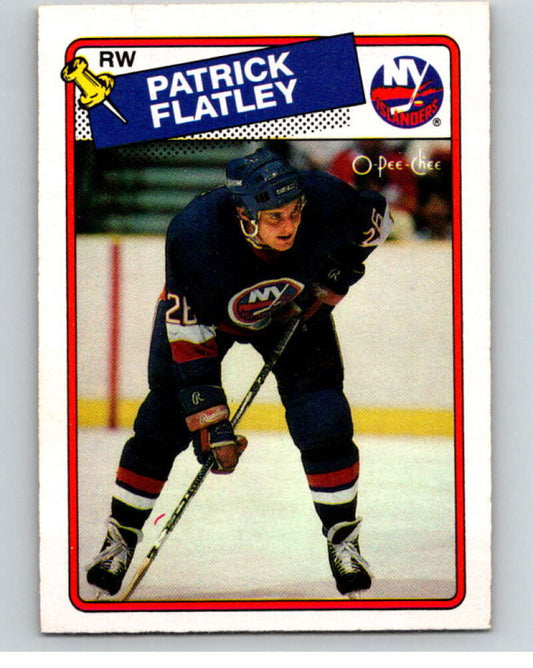 1988-89 O-Pee-Chee #191 Patrick Flatley  New York Islanders  V53924 Image 1