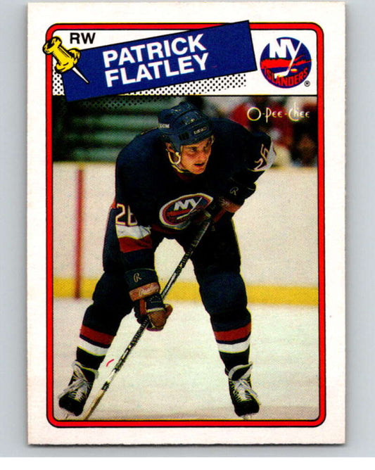 1988-89 O-Pee-Chee #191 Patrick Flatley  New York Islanders  V53925 Image 1