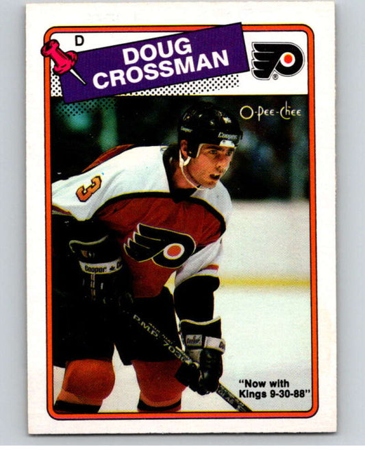 1988-89 O-Pee-Chee #197 Doug Crossman  Philadelphia Flyers  V53927 Image 1