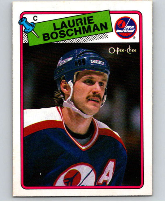 1988-89 O-Pee-Chee #200 Laurie Boschman  Winnipeg Jets  V53928 Image 1